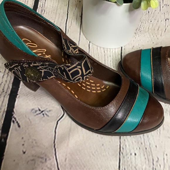 Elite Sz 6 Brown Mary Jane shoe - Picture 2 of 10